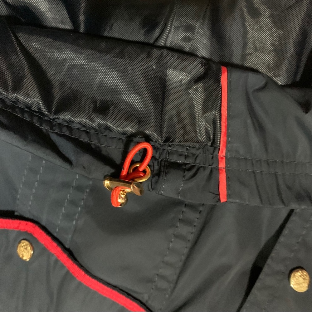 Vince Camuto Navy Utility Jacket with Red Trim - Picture 5 of 13